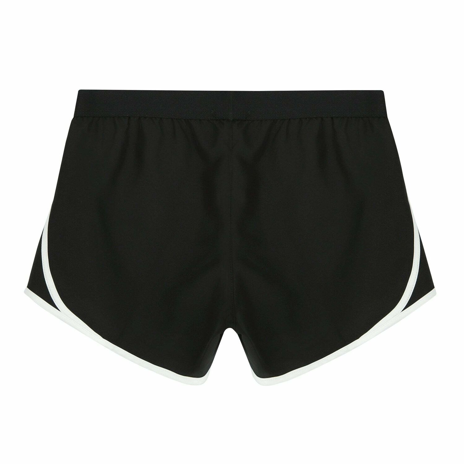 Girls Black Logo Shorts, 1, hi-res