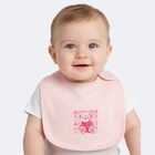 Baby Girls Pink Teddy Bear Logo Bib, 3, hi-res