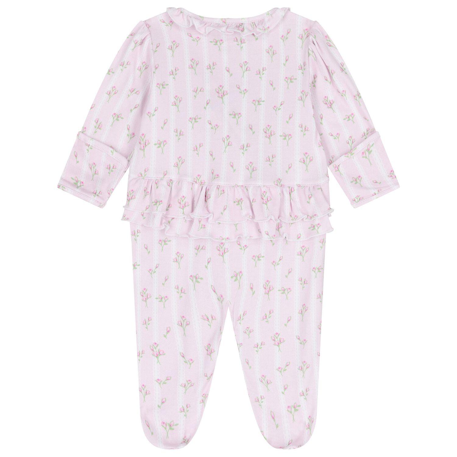 افرول بنات مخطط ومزين بورد للبنات باللون الوردى , 1, hi-res image number null