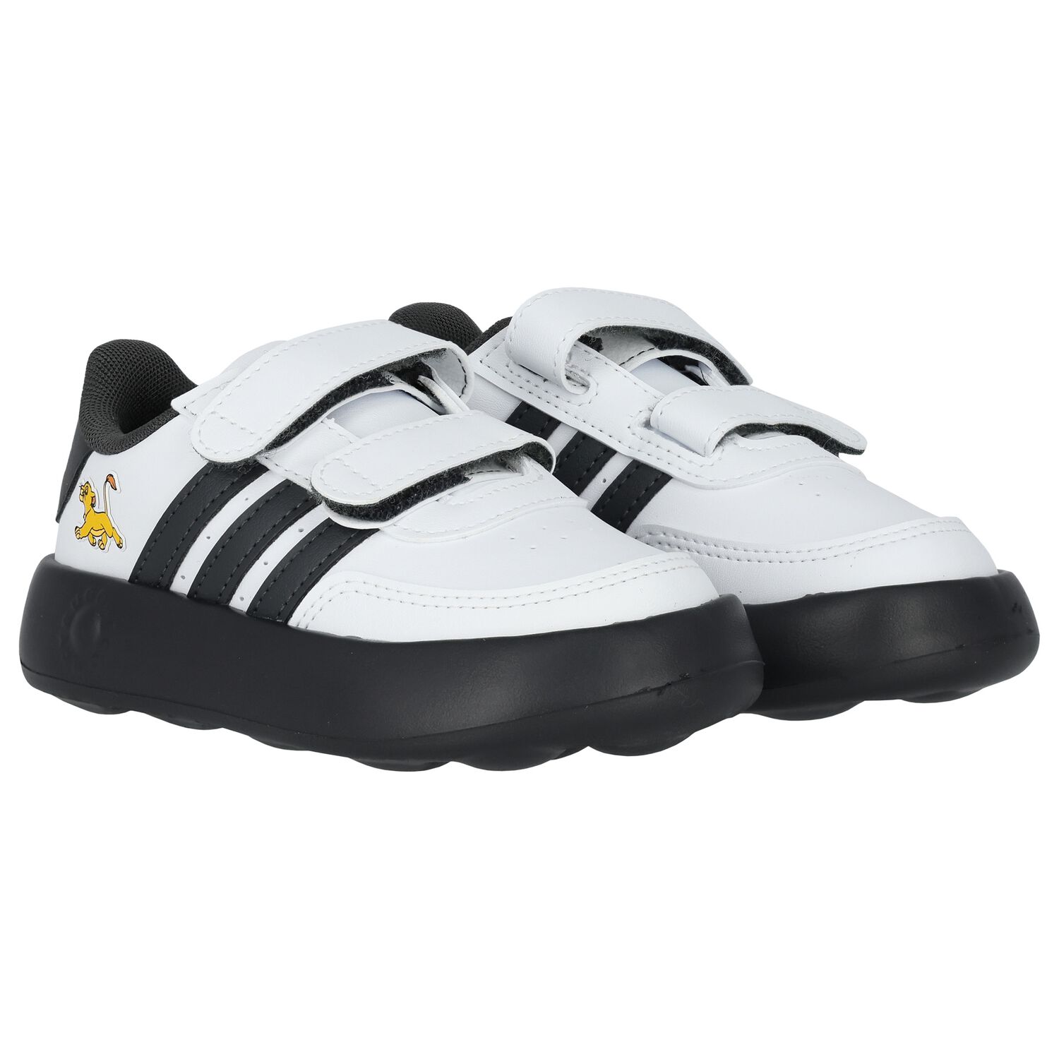 White & Black Logo Lion King Trainers, 1, hi-res image number null