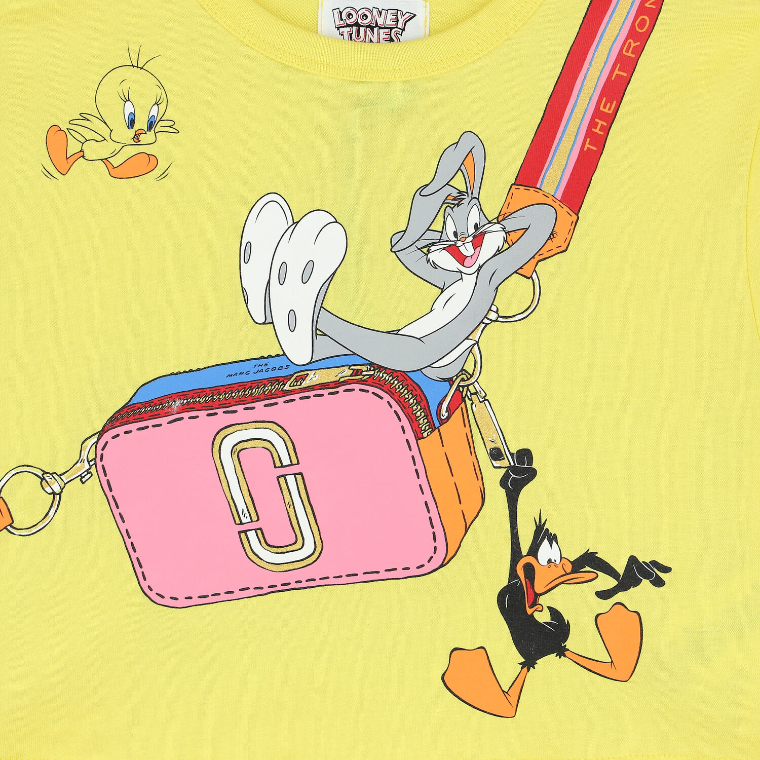 تيشيرت بنات بطبعة باللون الأصفر, 1, hi-res