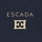 Girls Navy Blue & Gold Logo Dress, 2, hi-res
