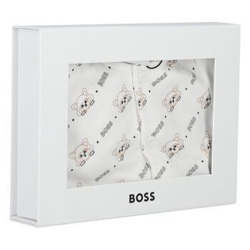 White Logo Babygrow Gift Set