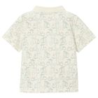 Boys Ivory & Green Scooter Polo Shirt, 1, hi-res
