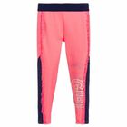 Girls Pink & Navy Leggings, 1, hi-res
