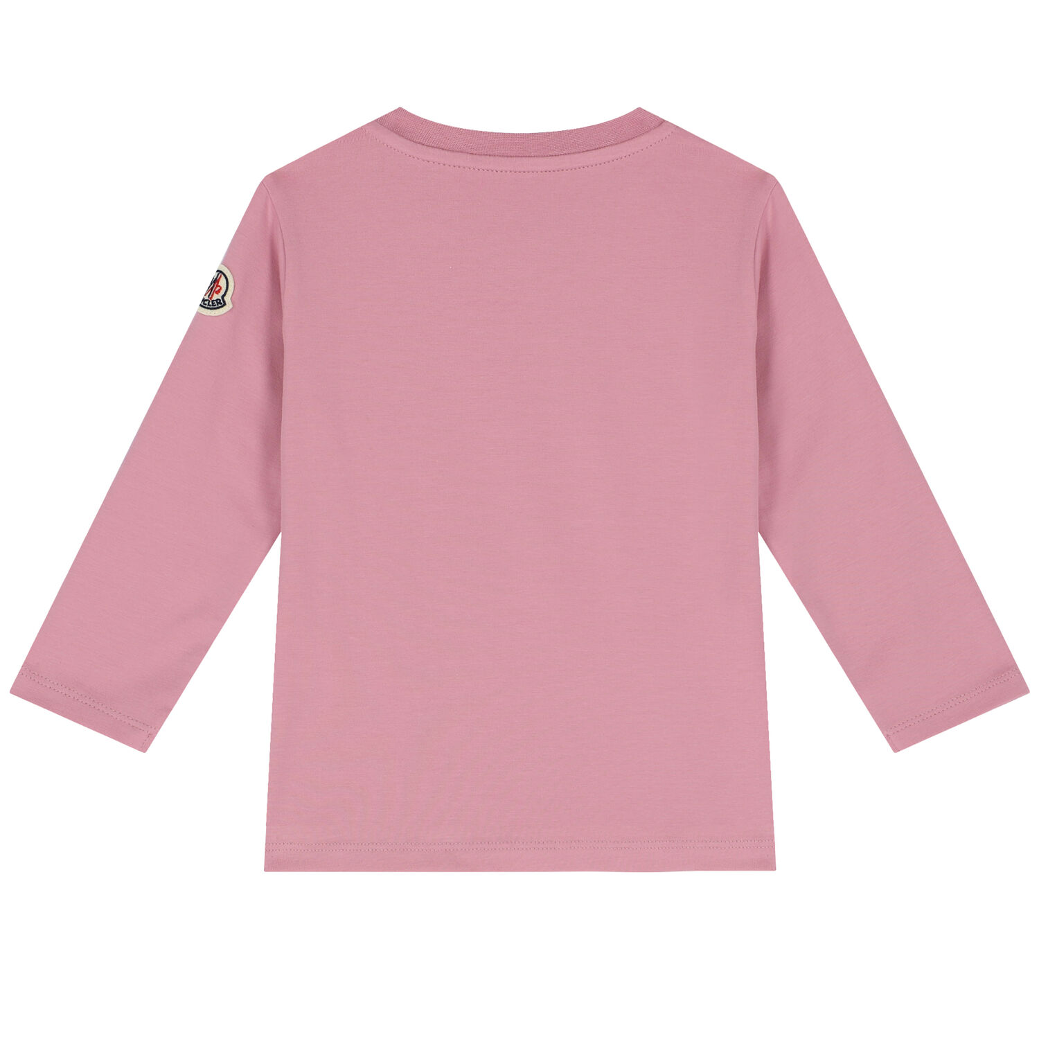 Younger Girls Pink Logo Long Sleeve Top, 1, hi-res image number null