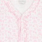 Baby Girls White & Pink Royal Babygrow, 1, hi-res