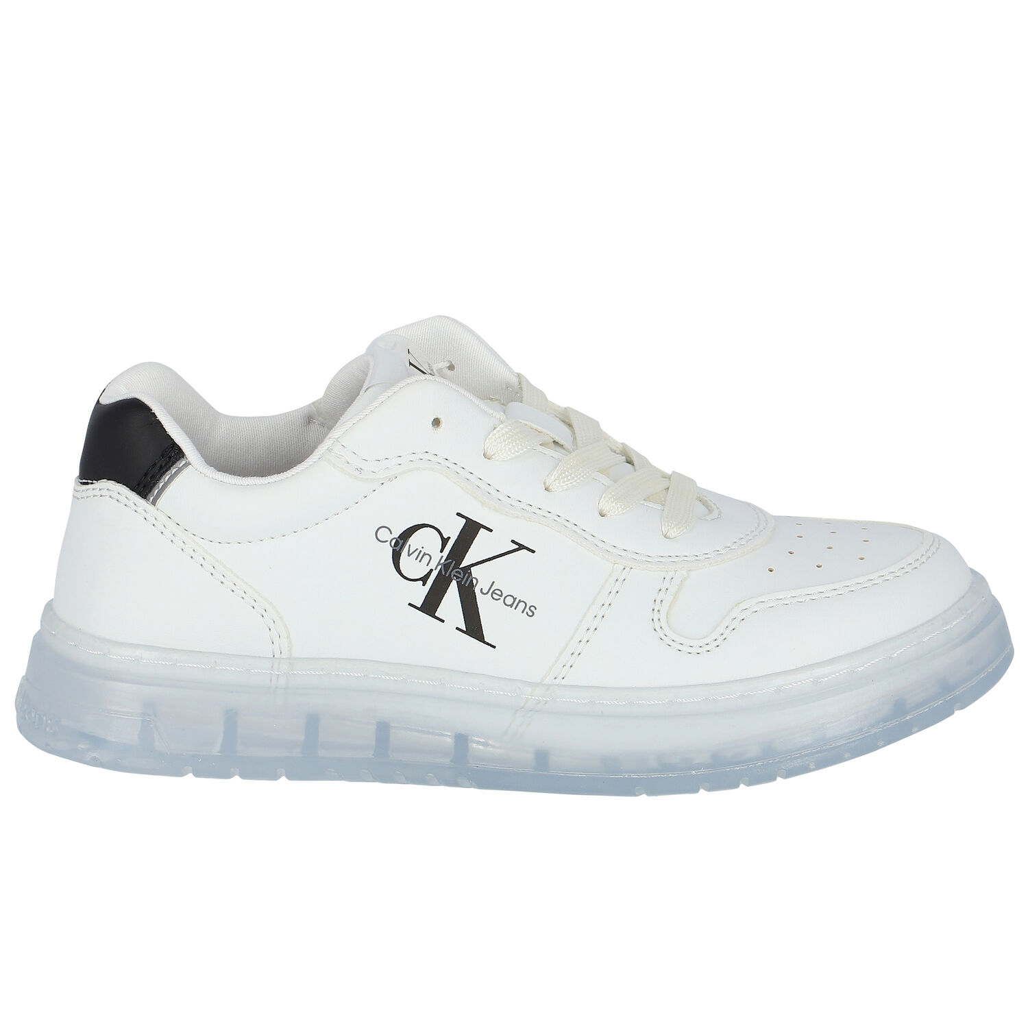 White Logo Trainers, 1, hi-res