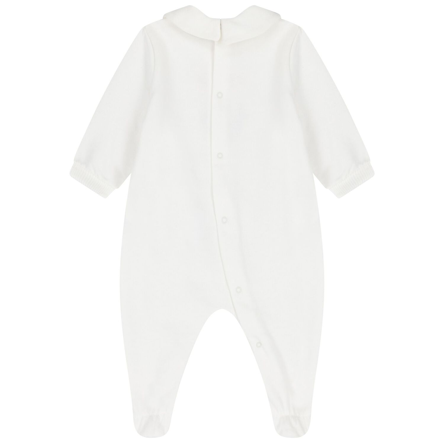 Ivory Christmas Teddy Bear Logo Babygrow, 1, hi-res