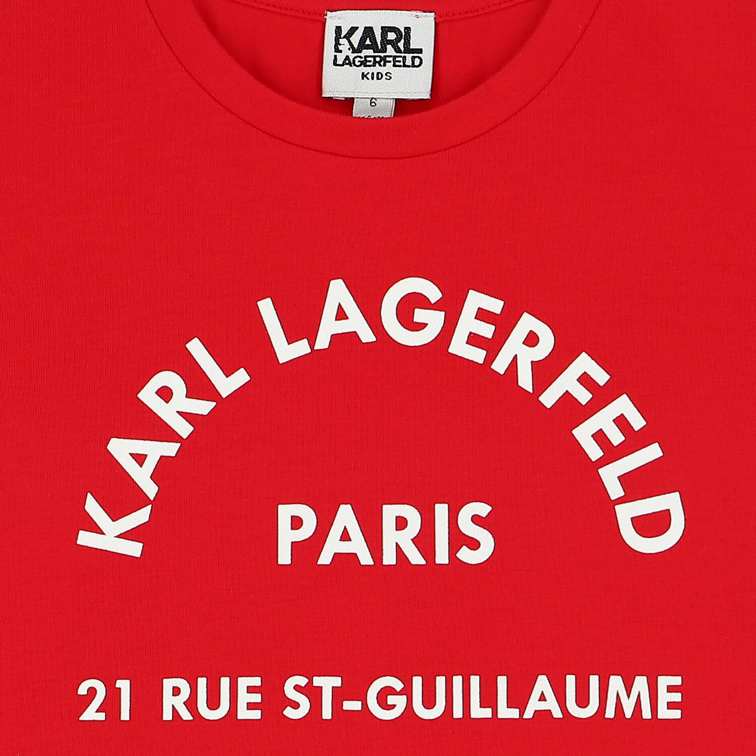 Girls Red Logo T-Shirt, 3, hi-res image number null