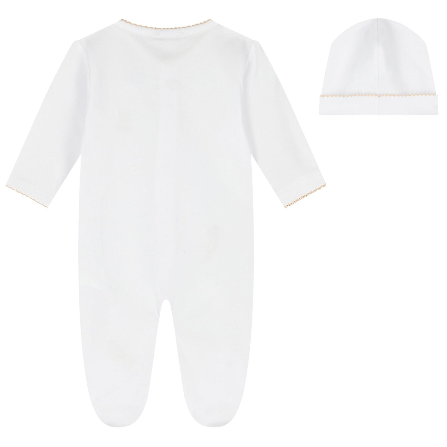 White Teddy Bear Babygrow Gift Set, 1, hi-res