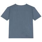 طقم شورت قطني أزرق للأولاد, 1, hi-res