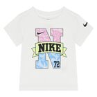 Younger Girls White Logo T-Shirt, 1, hi-res