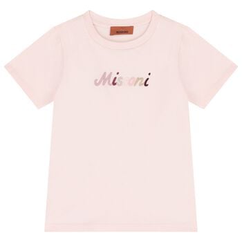 Girls Pink Logo T-Shirt             