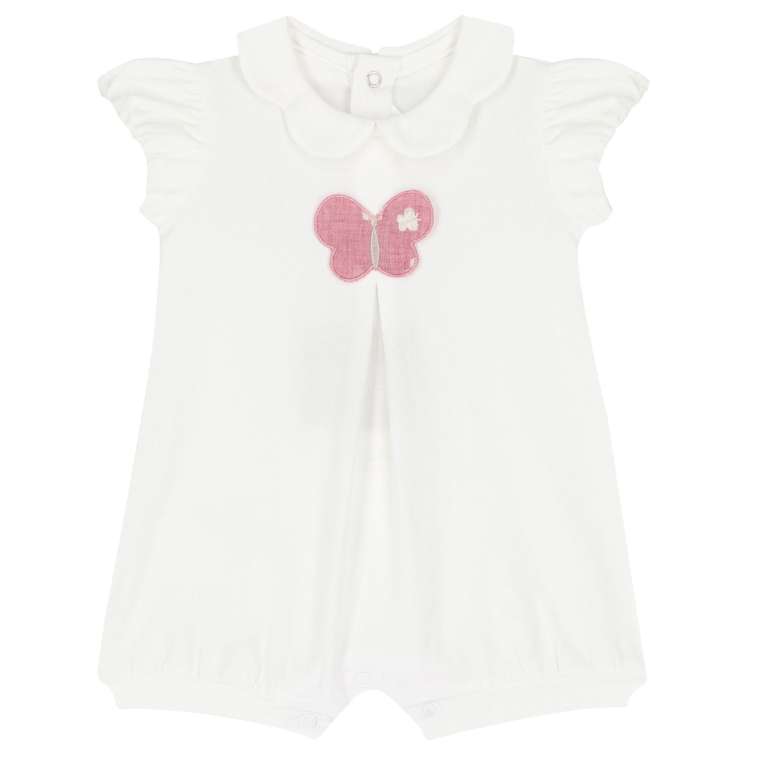 Baby Girls White & Pink Rompers ( 2-Pack ), 3, hi-res image number null