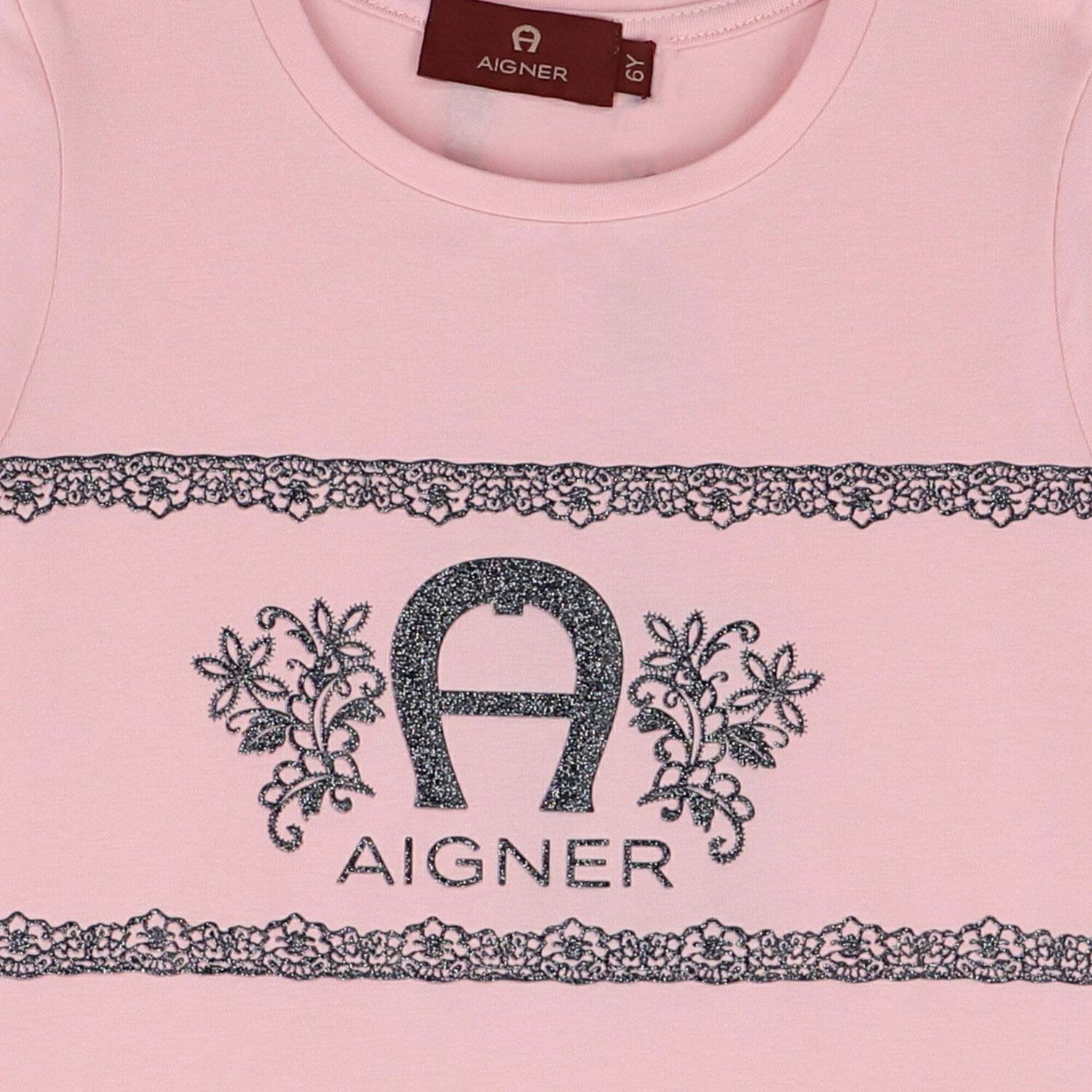 Girls Pink Logo T-Shirt, 1, hi-res image number null