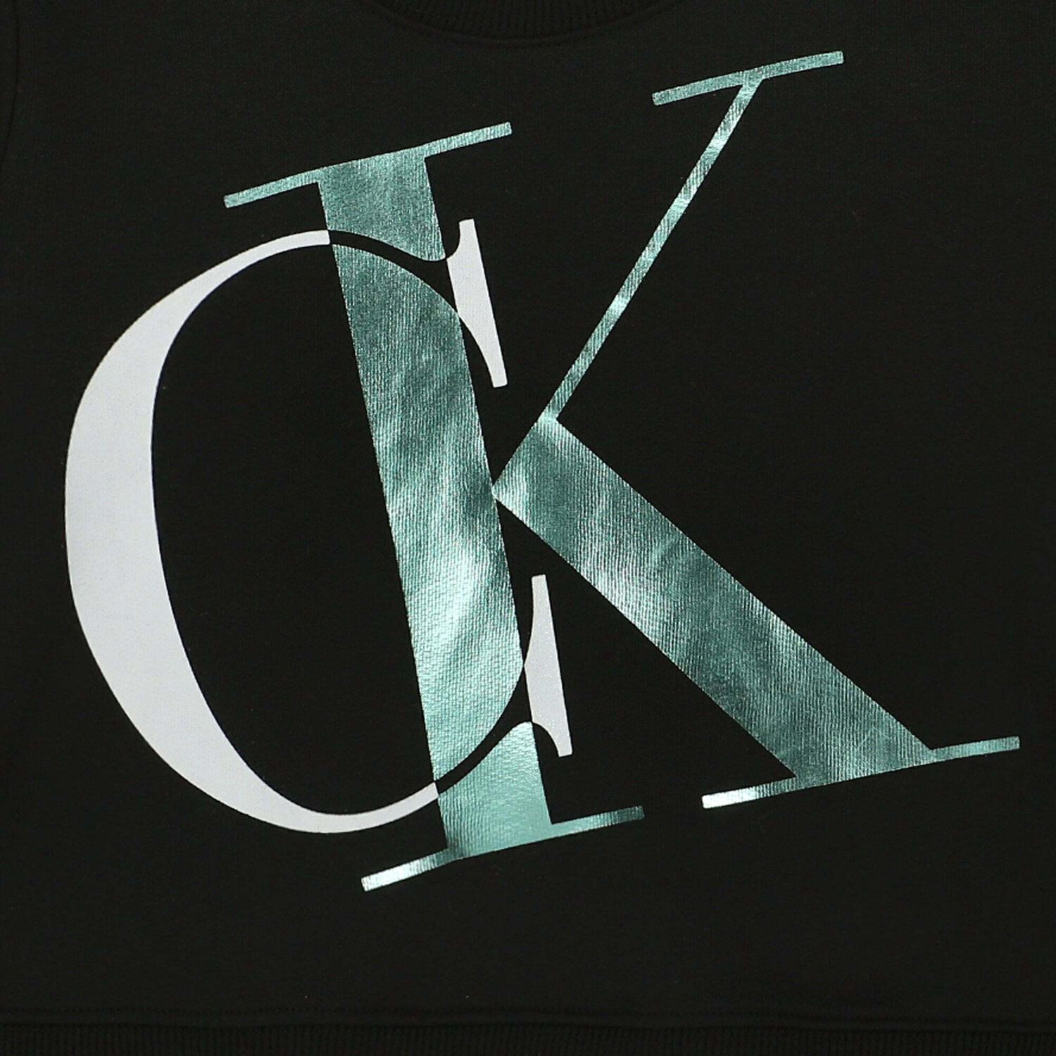 Girls Black Logo Sweatshirt, 1, hi-res