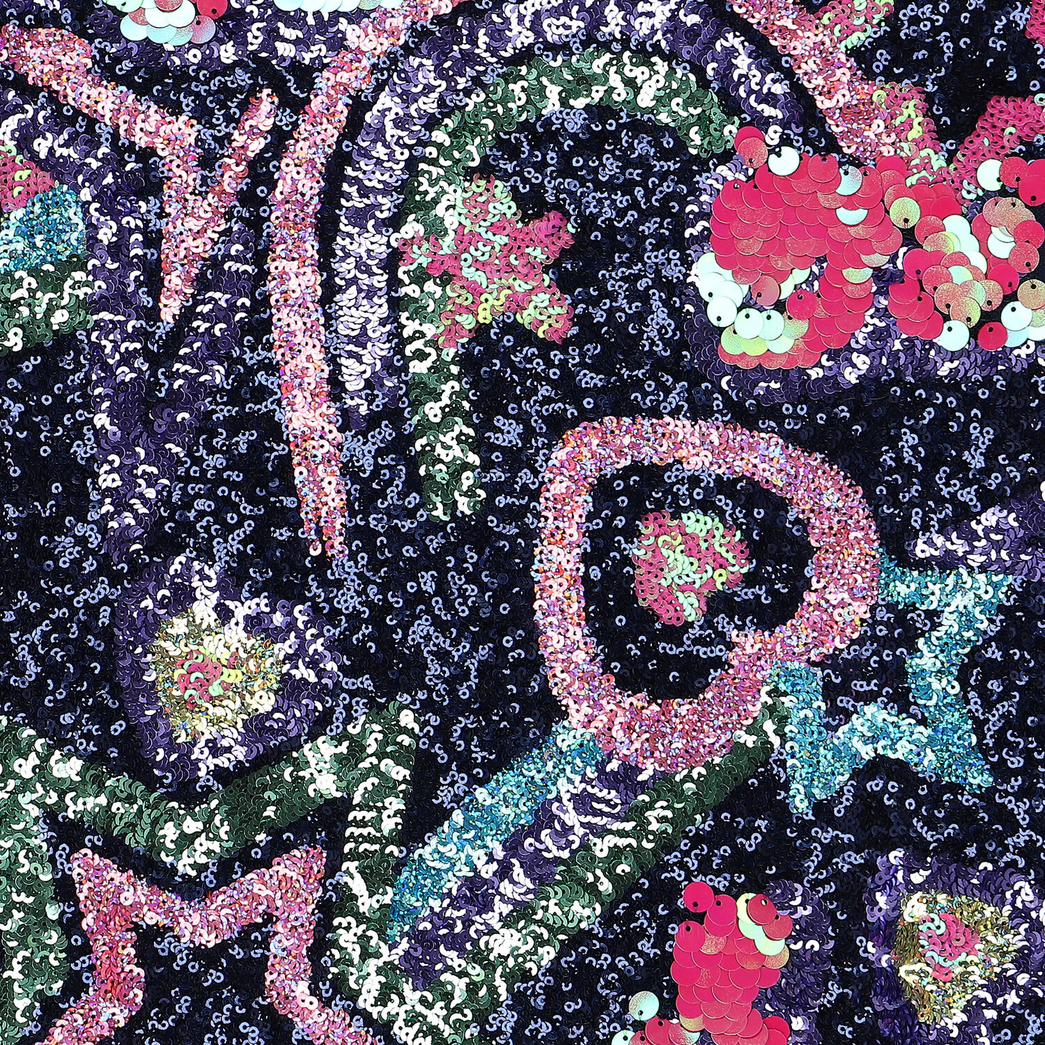 سويت شيرت بنات مطرز بالترتر باللون الكحلى, 1, hi-res