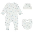 Baby Boys White Cute Mouse Babygrow Set, 1, hi-res