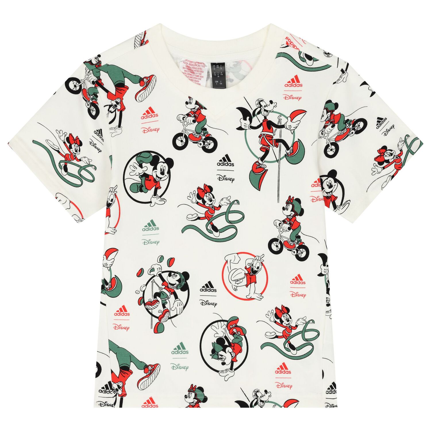 Ivory & Red Disney Logo Shorts Set, 1, hi-res image number null