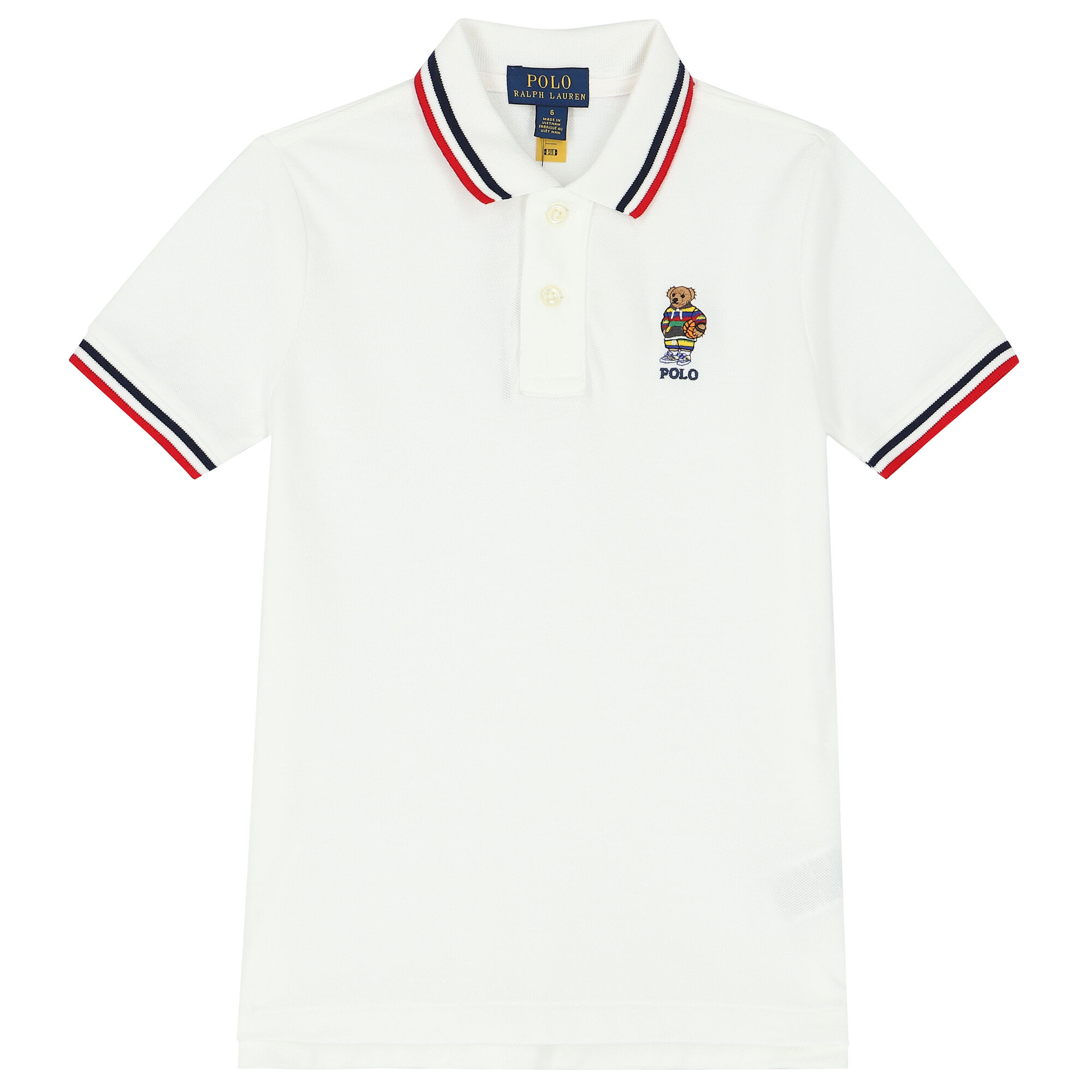 Boys white ralph lauren polo outlet