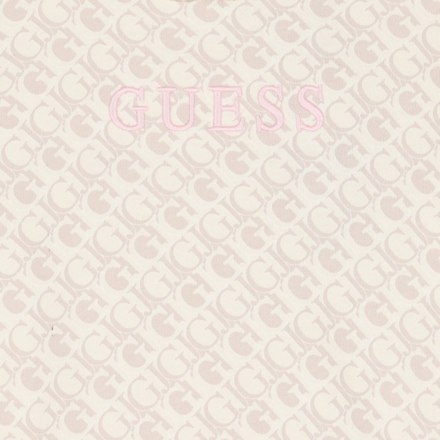 توب بنات هودي  بالشعار باللون البيج , 1, hi-res