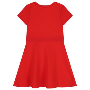 Girls Red Logo Dress
