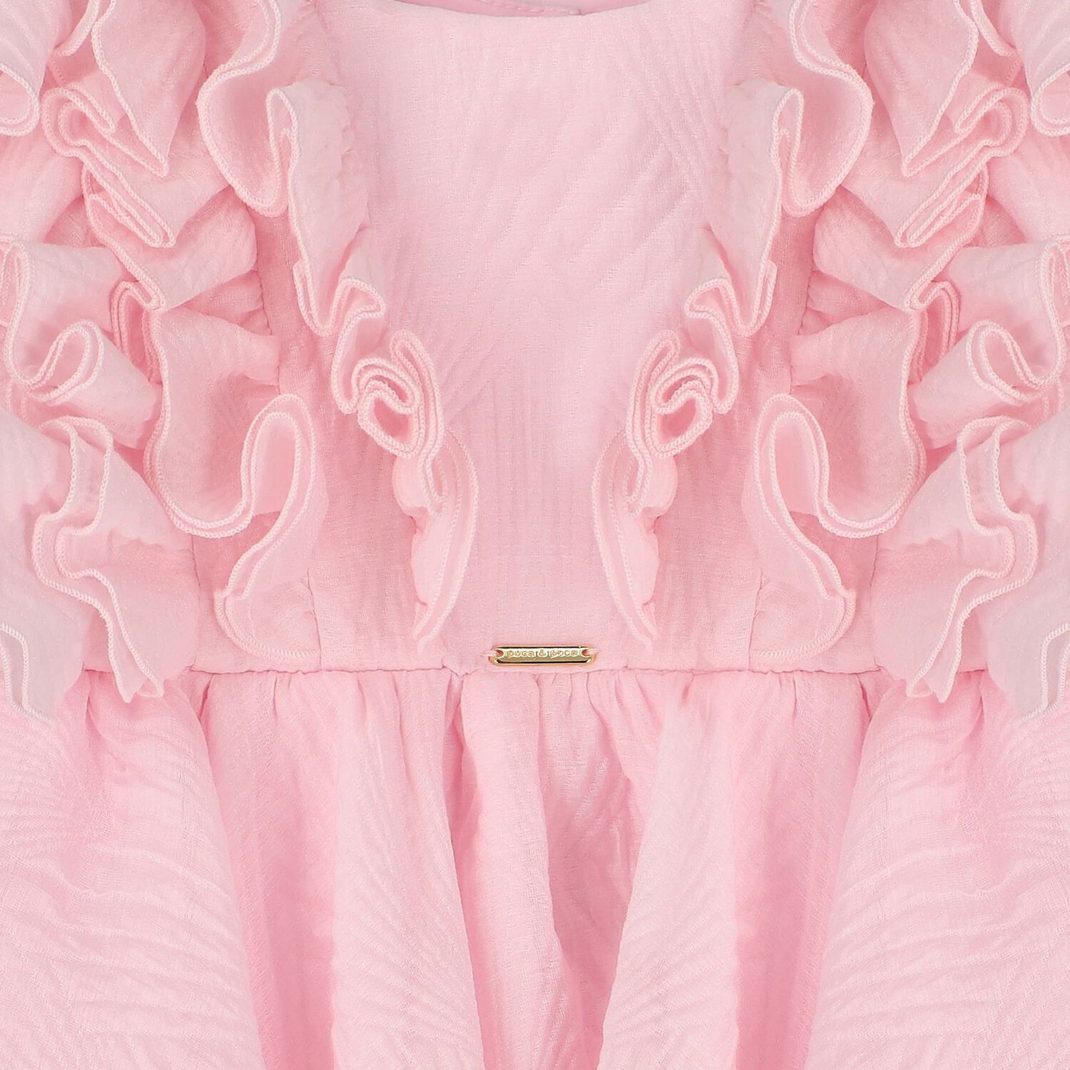 Girls Pink Ruffled Dress, 1, hi-res