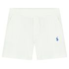 Baby Boys White & Blue Polo Bear Shorts Set, 1, hi-res