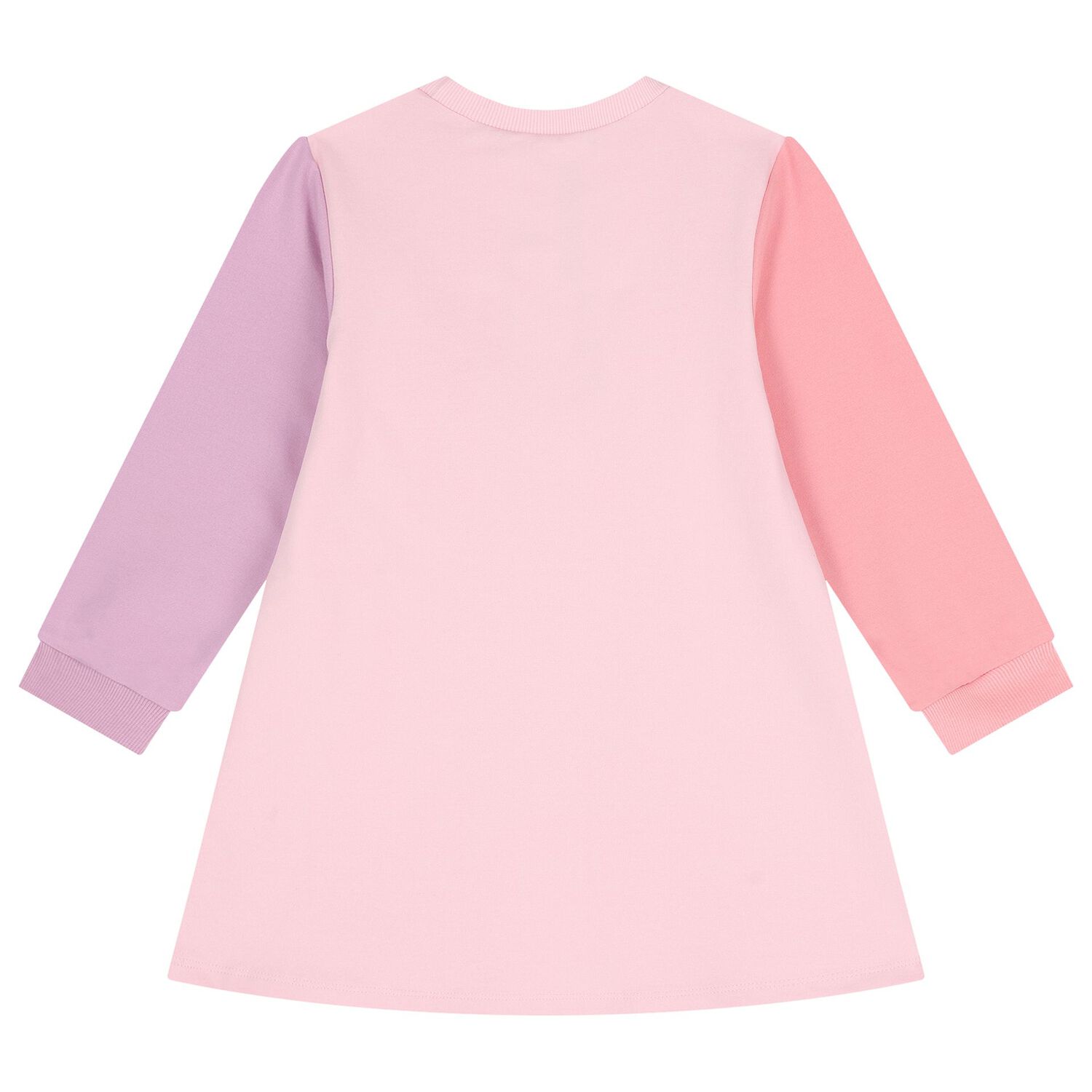 طقم فستان للبنات بشكل حقيبه باللون الوردى , 1, hi-res