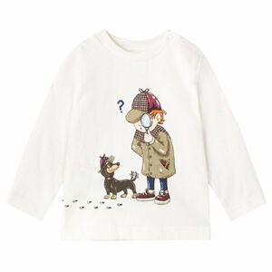 Younger Boys Ivory Detective Long Sleeve Top