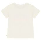 تيشيرت مزين باللون العاجي للبنات, 1, hi-res