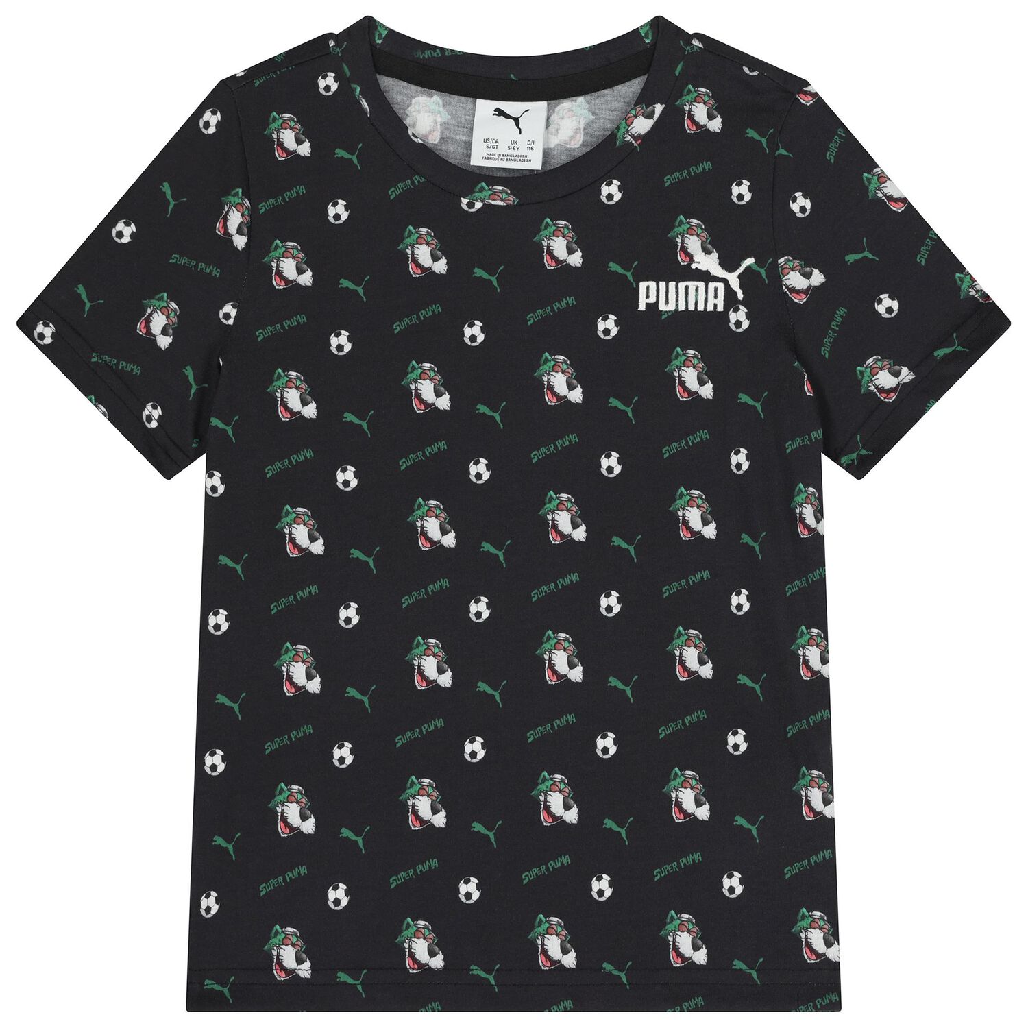 Boys Black & Green Logo Shorts Set, 1, hi-res