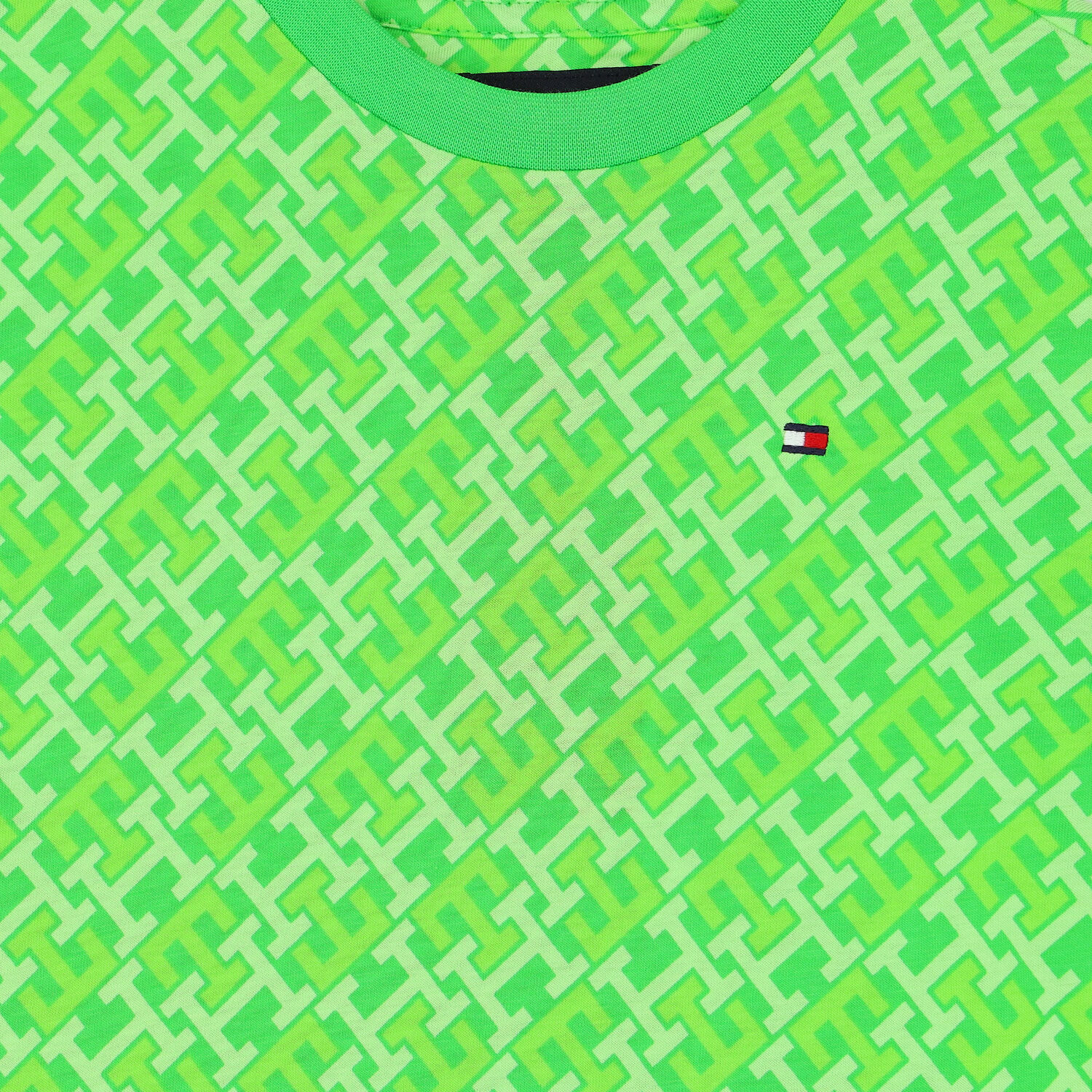 Boys Green Logo T-Shirt, 1, hi-res