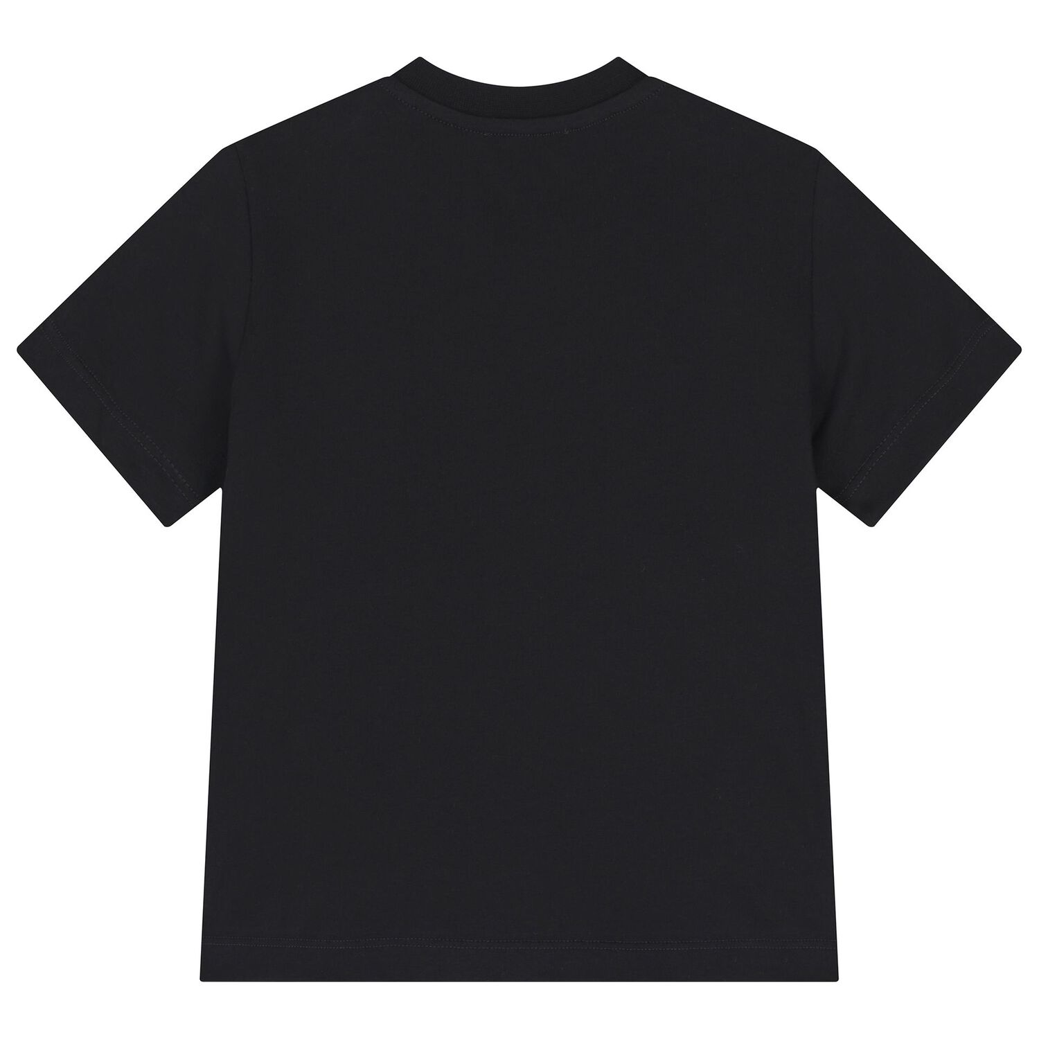 تيشيرت بنات بالشعار باللون الاسود, 2, hi-res