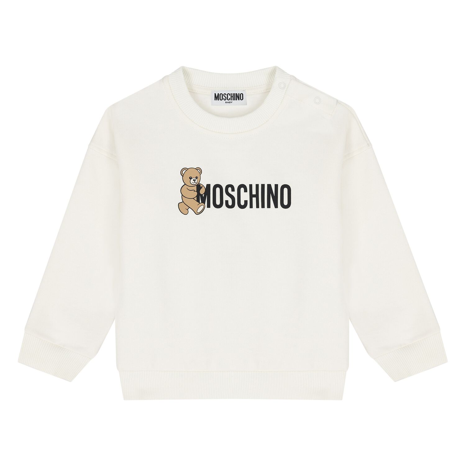 Younger Ivory Teddy Bear Logo Sweatshirt, 1, hi-res image number null