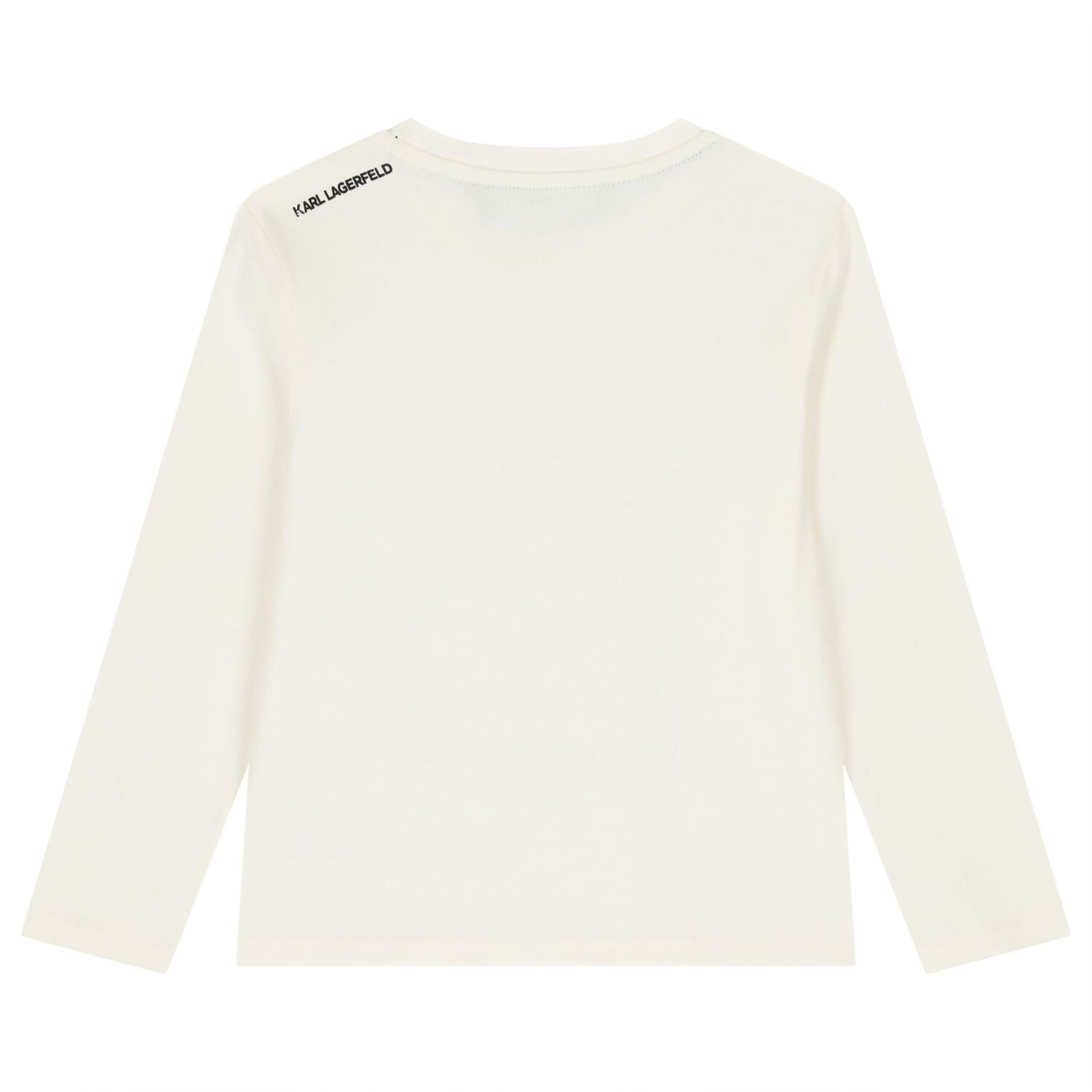 Boys White Ikonik Long Sleeve Top, 1, hi-res