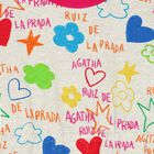 فستان للبنات بالشعار باللون رمادي, 1, hi-res