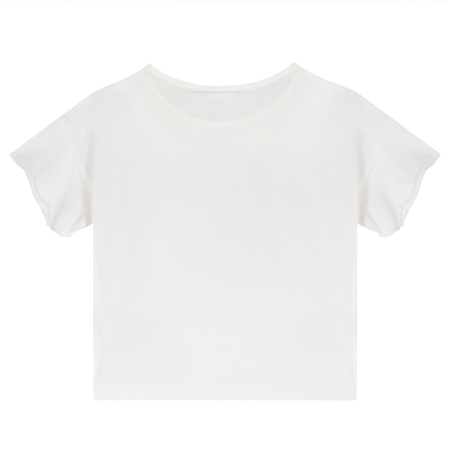 طقم تنورة مزينة باللونين الأبيض والأزرق للبنات, 1, hi-res image number null