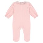 Baby Girls Pink Babygrow, 1, hi-res
