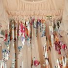 Girls Beige Tulle Flowers Dress, 3, hi-res