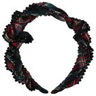 Girls Green & Red Tartan Lavinia Beaded Headband, 2, hi-res