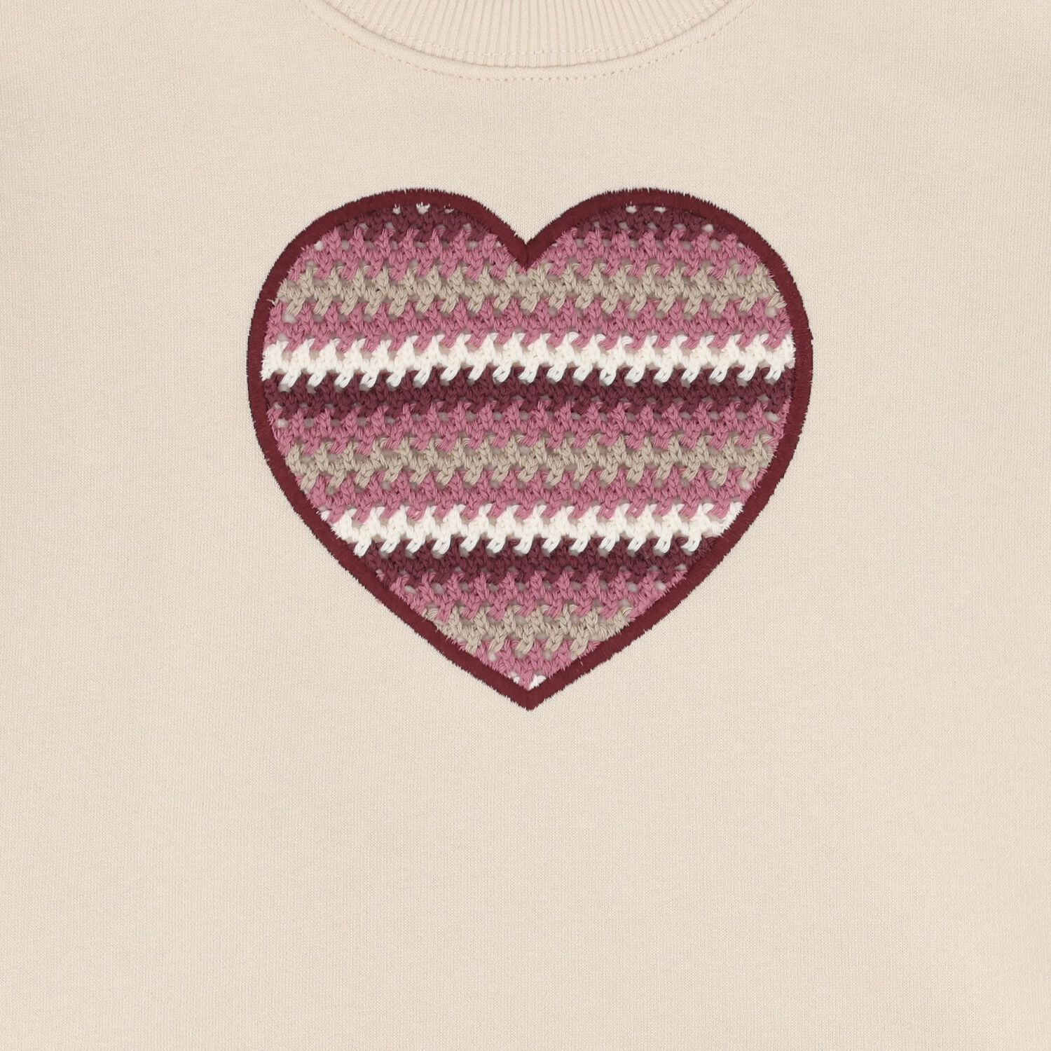 Girls Beige Heart Skirt Set, 1, hi-res