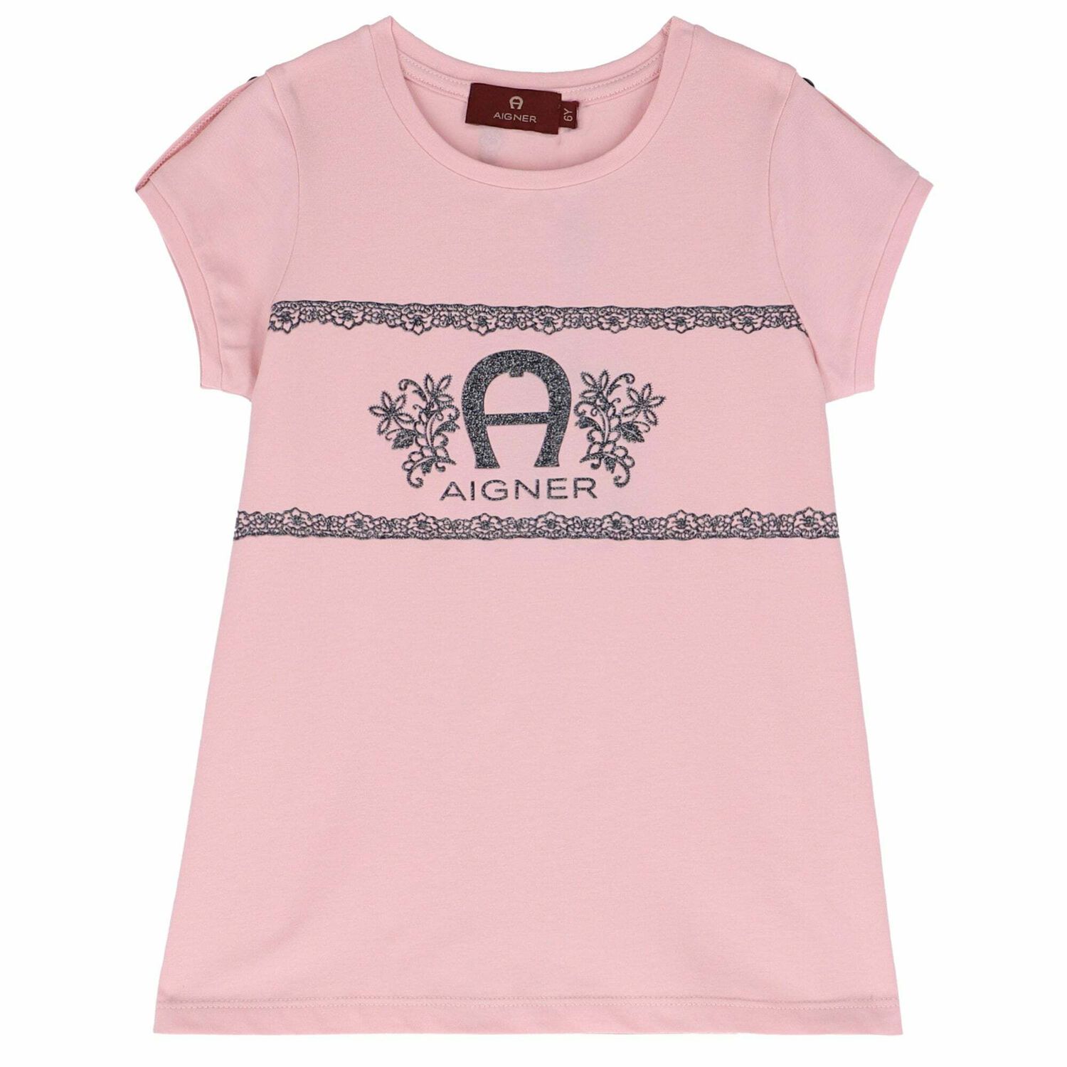 Girls Pink Logo T-Shirt, 1, hi-res image number null