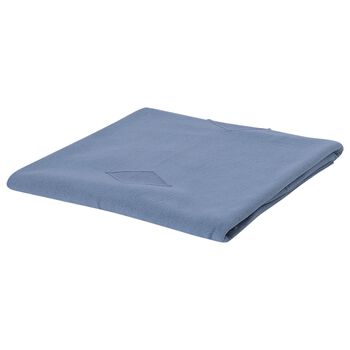 Baby Boys Blue & Ivory Knitted Blanket