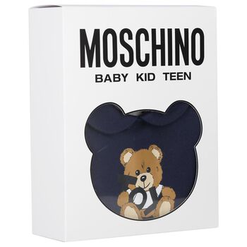 Navy Blue Teddy Bear Logo Babygrow Gift Set