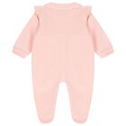 Baby Girls Pink Logo Babygrow, 1, hi-res