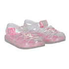 Younger Girls Pink Unicorn Jelly Shoes, 2, hi-res