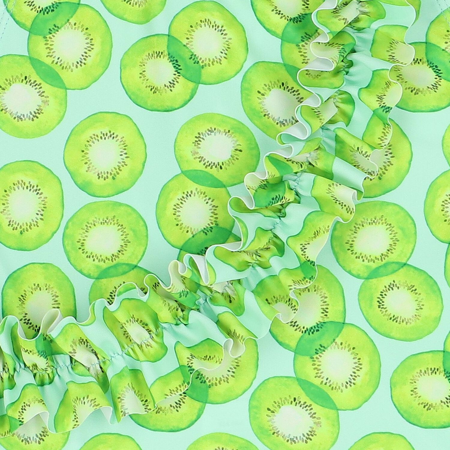 مايوه بنات بطبعة باللون الأخضر, 1, hi-res image number null