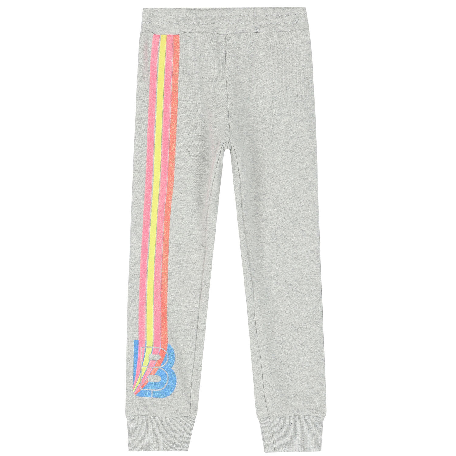 بدلة رياضية باللون الرمادي اللامع للبنات, 1, hi-res